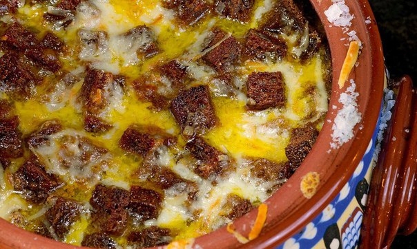 Чаудер с бородинскими сухариками