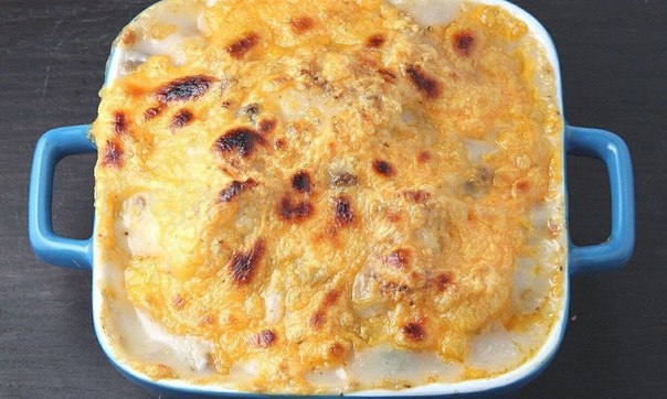 Запеченная треска с морковью под сыром