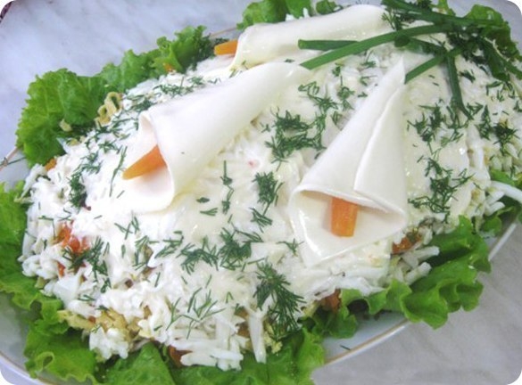 Салат на любой вкус "Каллы"