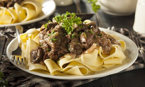 Простейший рецепт бефстроганова Простейший рецепт бефстроганова