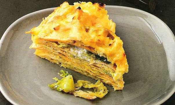 Блинный пирог с капустой Блинный пирог с капустой