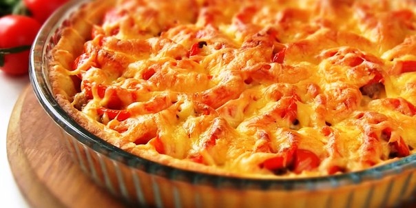 Открытый мясной пирог на картофельном тесте Открытый мясной пирог на картофельном тесте
