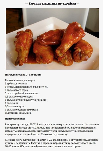 Самые вкусные крылышки разных кухонь мира