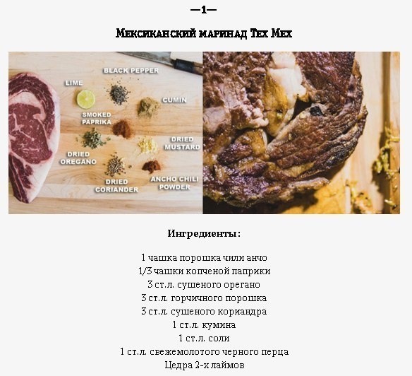 10 географических маринадов для вашего стейка