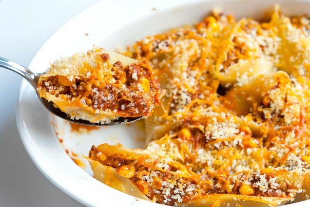 Макароны ракушки с фаршем Макароны ракушки с фаршем