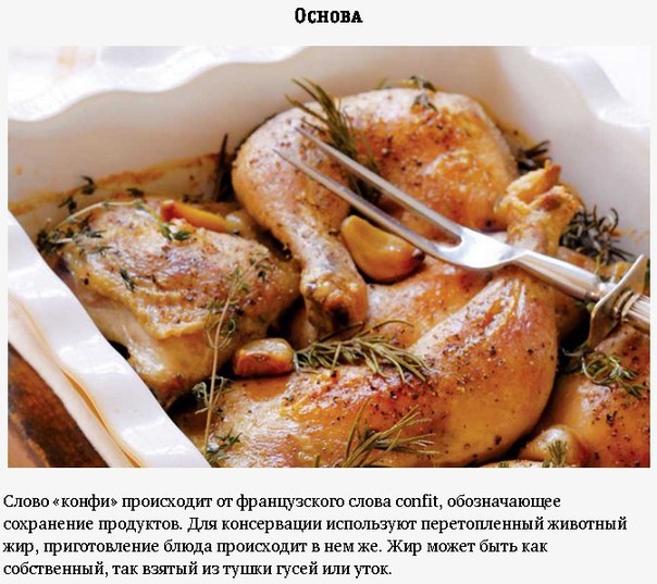 Конфи: крестьянское блюдо, ставшее образцом высокой кухни