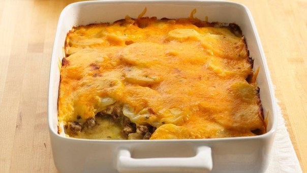 Картофельная запеканка с мясом в духовке