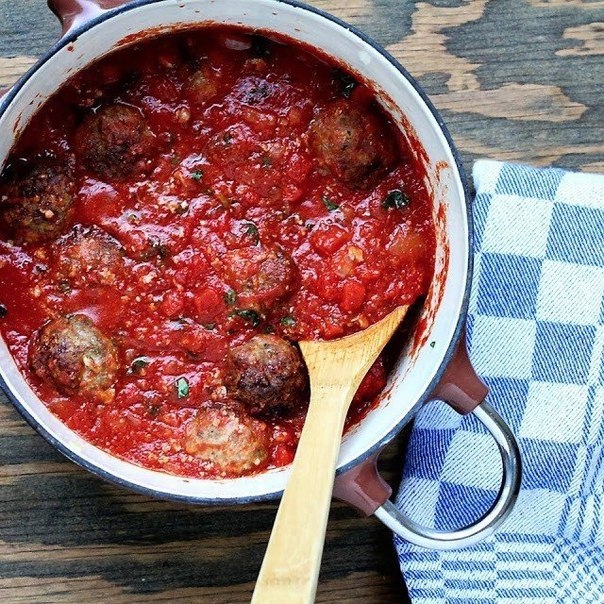 Запеченные мясные шарики по-итальянски