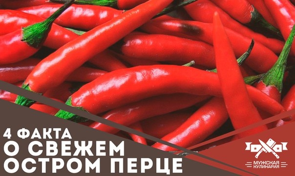 4 факта о свежем остром перце
