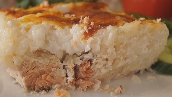 Рыбная запеканка с нежнейшим рисом