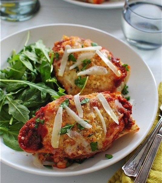 Пицца с сыром и курицей