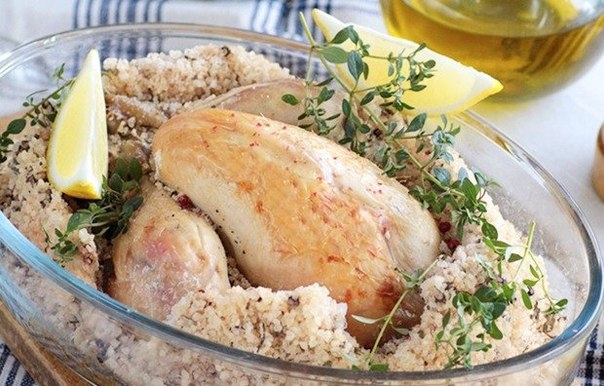 Курица в соляном коконе