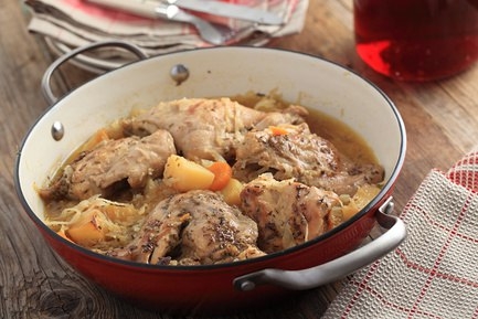 Жаркое из кролика с капустой и морковью Жаркое из кролика с капустой и морковью
