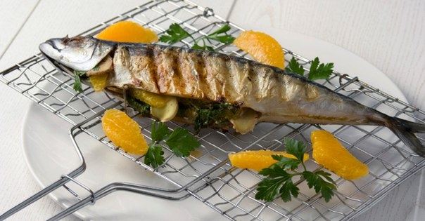 Скумбрия с апельсинами
