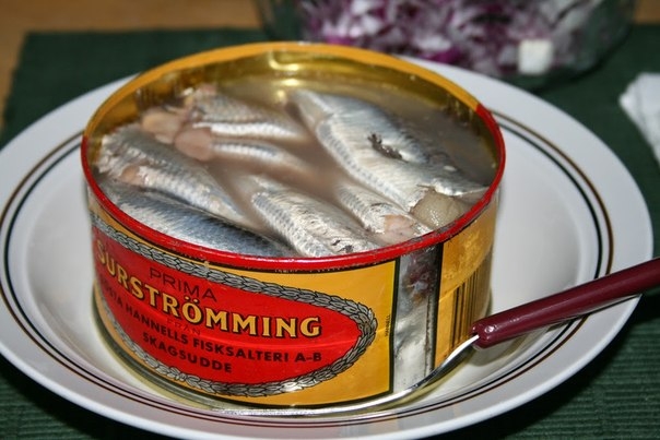 Традиционный шведский продукт &mdash; сюрстрёмминг.