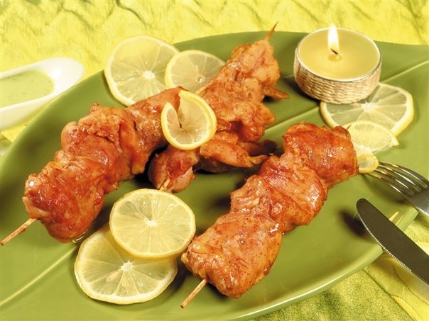 Шашлык с лимоном