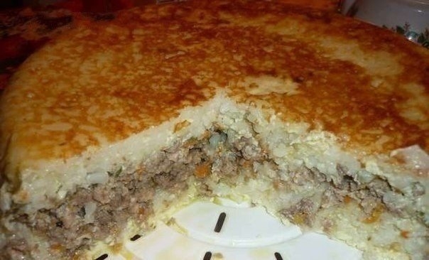 Рисовая запеканка с мясом