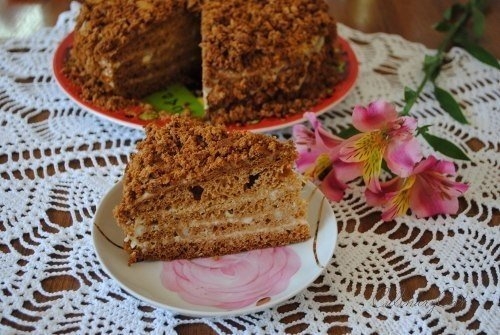 Легкий медовик