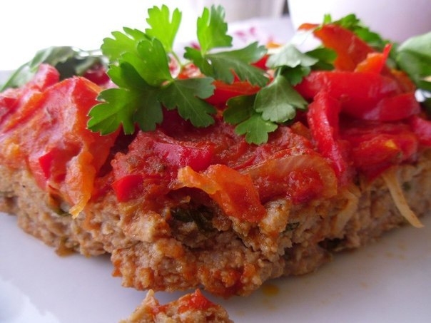 Ленивая котлета на противне (турецкая кухня)