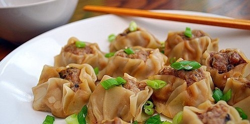 Открытые пельмени из свинины