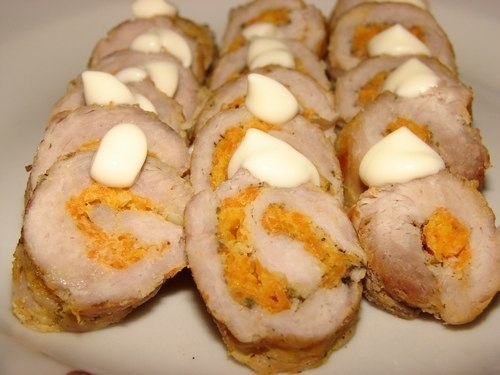 Мясные рулетики "Новогодние чудеса"