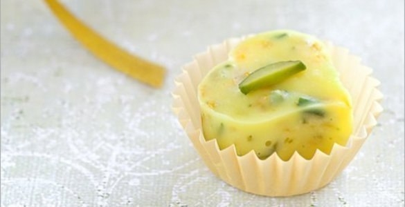 Сердечки из белого шоколада