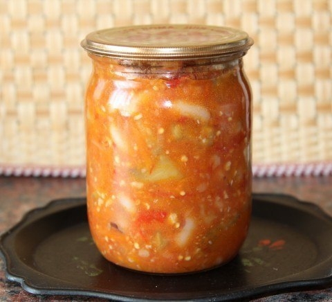 САЛАТ ИЗ БАКЛАЖАН С ФАСОЛЬЮ. САЛАТ ИЗ БАКЛАЖАН С ФАСОЛЬЮ.