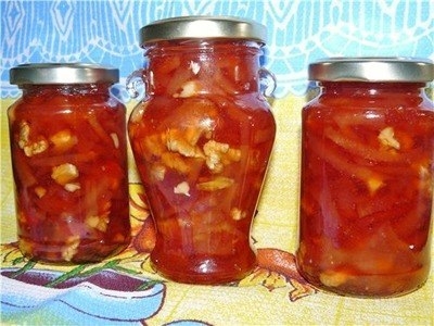 Варенья из айвы с орехами Варенья из айвы с орехами