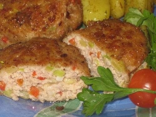 Котлеты с овощами "Мраморные" Котлеты с овощами "Мраморные"