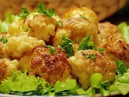 Цветная капуста очень вкусная.