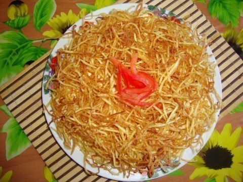 Салат "Стог сена". Салат "Стог сена".