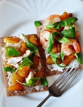 Хлебцы с курицей и ананасом Хлебцы с курицей и ананасом