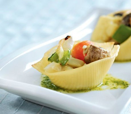 Ракушки с овощами и грибами рецепт: