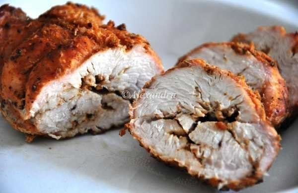 Рулетики из индейки в маринаде