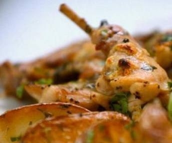 Курица с инжиром и белыми грибами