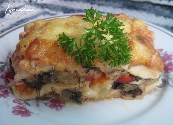 Лазанья с цуккини и грибами Лазанья с цуккини и грибами