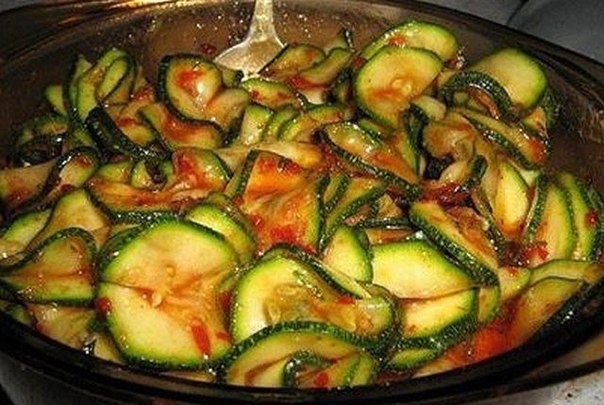 Кабачки маринованные мгновенного поедания