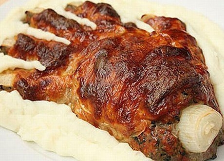 Человеческая рука в духовке :D
