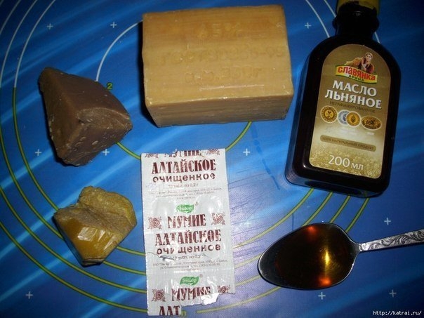 ЦЕЛЕБНАЯ МАЗЬ ИЗ ХОЗЯЙСТВЕННОГО МЫЛА