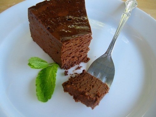 Шоколадное пирожное без муки.
