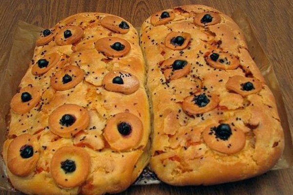 Пирог с тыквой и яблоками.