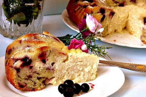 Пирог с творожной начинкой для школьника.