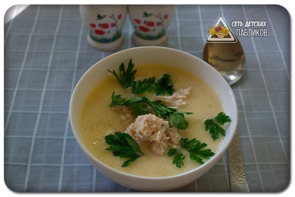 Грузинский суп с курицей. Грузинский суп с курицей.