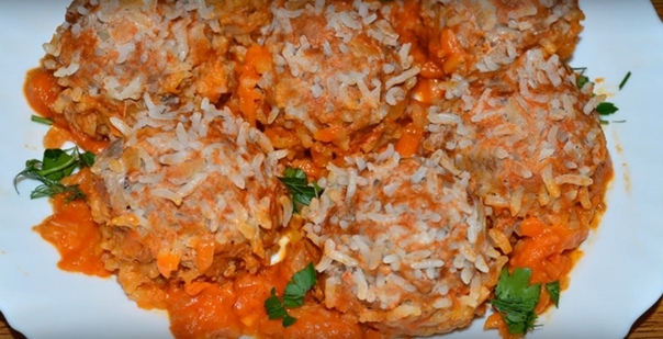 Мясные &laquo;Ёжики&raquo; с рисом