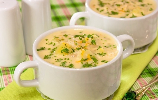Сырный суп с рисом. Сырный суп с рисом.
