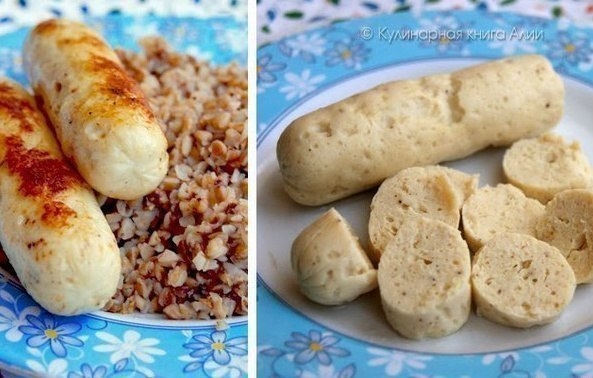Нежнейшие куриные сосиски. Нежнейшие куриные сосиски.