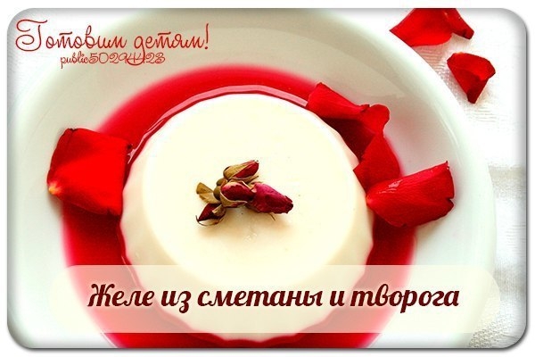 Желе из сметаны и творога