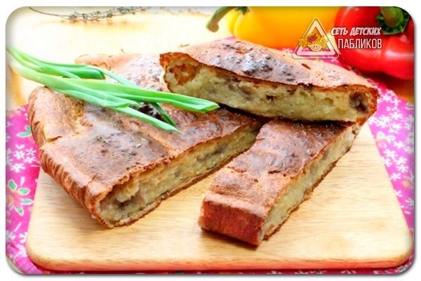 Быстрый пирог с картошкой.