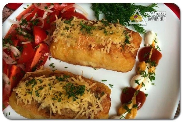 Картофельные трубочки с мясом.
