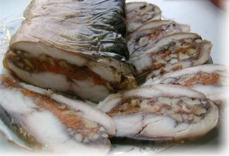 Фаршированная скумбрия.